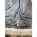 Men's Faux Leather Fleece Bomber Jacket - Black - Men's Jacket - 6XL - Genuine Leather - image 35