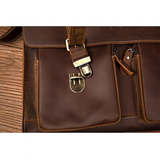 Messenger Bags Men's Leather Laptop Bag - Brown - Men's Bag - Large - Genuine Leather - image 32