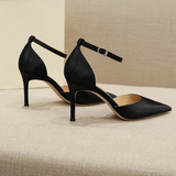 Women's Luxury Satin Stiletto Pumps - Nude - 8 cm Heel / Bow Tie Shoes - 43 B - Satin - image 14