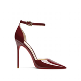 Women's Patent Leather High Heel Stilettos - Wine Red - 1 / 12cm Heel - 45 B - Genuine Patent Leather - image 11
