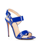 Women's Sexy Leather High Heels Stilettos - Blue - Stilettos - 46 B - PU Leather - image 3