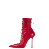Funki Buys | Boots | Women's Stylish Lace Up Stiletto Boots