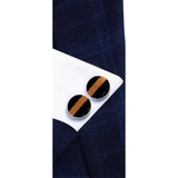 Funki Buys | Neckties | Men's 3 Pcs Black Gold Striped Tie Set