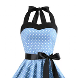 Women's Rockabilly Swing Halter Dress - White - Pettiskirt - XXL - Polyester - image 12
