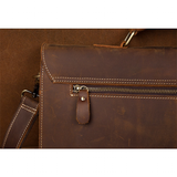 Messenger Bags Men's Leather Laptop Bag - Brown - Men's Bag - Large - Genuine Leather - image 33