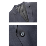 Men's High Quality 3 Pcs Formal Dress Suit - Grey - 1 / 3 Pcs Suit - M (EUR XXS) - Polyester - image 25