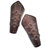 Unisex Punk Cosplay Wristbands 2 Pcs - Brown: 1 - Wristband - Medium - PU Leather - image 10