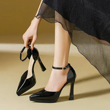 Women's Patent Leather Pointed Toe heels - Red - 12cm Heels - 42 B - Patent Leather - image 29