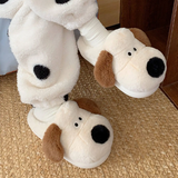 Women's Cute Puppy Slippers - Cream - Full Puppy Slippers - 34-35 - Plush - image 14