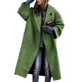 Women's Soft Woolen Loose Overcoat - Black - Ladies Coat - XXL - Wool Blend - image 28