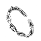 Men's Women's Viking Plait Bracelet - Silver - AL6122 - Adjustable - Alloy/Silver Plated - image 7