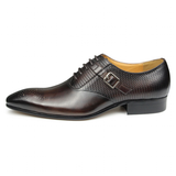 Men's Luxury Leather Brogue Dress Shoe - Auburn - Men's Dress Shoe - 48 B - Genuine Leather - image 18
