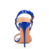 Women's Sexy Leather High Heels Stilettos - Blue - Stilettos - 46 B - PU Leather - image 2