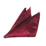 Funki Buys | Neckties | Men's 3 Pcs Red Silk Formal Tie Set