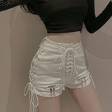 Women's Gothic Denim Summer Shorts - Black - Shorts - XXL - Polyester Denim - image 23