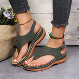 Women's Summer Slip On Sandals - Black - Slip On Sandals - 43 B - PU Leather - image 32