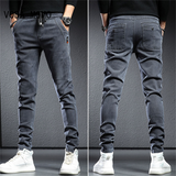 Men's Slim Fit Cargo Streetwear Pants - Black - Skinny Cargo Pants - 38 (5XL) - Polyester - image 3