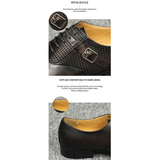 Men's Luxury Leather Brogue Dress Shoe - Auburn - Men's Dress Shoe - 48 B - Genuine Leather - image 10
