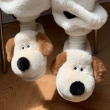 Women's Cute Puppy Slippers - Cream - Full Puppy Slippers - 34-35 - Plush - image 13