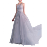 Women's Crystal Beaded Chiffon Dress - Champagne - Dress - 26W - Polyester/Chiffon - image 6