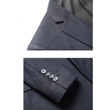 Men's High Quality 3 Pcs Formal Dress Suit - Grey - 1 / 3 Pcs Suit - M (EUR XXS) - Polyester - image 26