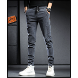 Men's Slim Fit Cargo Streetwear Pants - Black - Skinny Cargo Pants - 38 (5XL) - Polyester - image 2