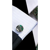 Funki Buys | Neckties | Men's 3 Pcs Green Paisley Tie Set