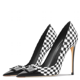 Women's Genuine Leather Patent Pumps - Black 1 - 6cm Heel / Stiletto Shoes - 41 B - Genuine Leather - image 1