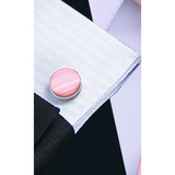 Funki Buys | Neckties | Men's 3 Pcs Pink Ridged Luxury Tie Set