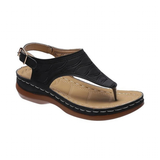 Women's Summer Slip On Sandals - Black - Slip On Sandals - 43 B - PU Leather - image 34