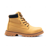 Men's Steel Cap Toe High-Top Work Boots - Black - 48 B - PU Leather - image 15