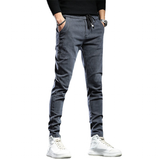 Men's Slim Fit Cargo Streetwear Pants - Gray - Skinny Cargo Pants - 38 (5XL) - Polyester - image 1