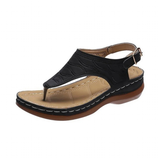 Women's Summer Slip On Sandals - Black - Slip On Sandals - 43 B - PU Leather - image 36