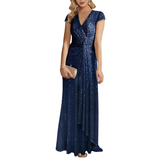 Funki Buys | Dresses | Women's Elegant Long Sequin Dress
