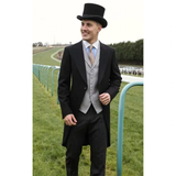 Men's Handcrafted Luxury Formal Top Hats - Gray - Hat 15cm - S(55cm) - Wool - image 36