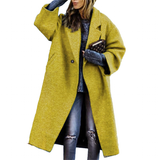 Women's Long Woolen Loose Overcoat - Black - Ladies Coat - XXL - Wool Blend - image 31