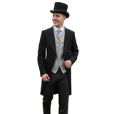 Men's Handcrafted Luxury Formal Top Hats - Gray - Hat 15cm - S(55cm) - Wool - image 47