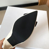Women's Suede Bow Tie Platorm Heels - Black - 12cm Heel - 42 B - PU Suede Leather - image 44