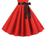 Women's Rockabilly Swing Halter Dress - White - Pettiskirt - XXL - Polyester - image 39