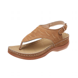 Women's Summer Slip On Sandals - Brown - Slip On Sandals - 43 B - PU Leather - image 18