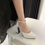 Women's Formal Dress Shoes Spool Heel - White - Shoes - 10.5 B - PU Leather - image 12