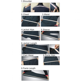 Men's Formal Tuxedos 3 Pcs Slim Fit - Dark Grey - 3 Pcs Slim Fit Suit - Custom Size - Polyester - image 7