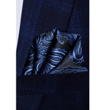 Funki Buys | Neckties | Men's 3 Pcs Blue Paisley Formal Tie Set