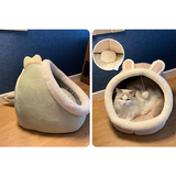 Funki Buys | Pet Beds | Cat Bed Warm Cozy Kitten Cat Cave - Pink - Rabbit / Cat Cave Bed / L / Plush - image 27