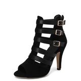 Women's Spike Heel Gladiator Sandals - Blue - Buckle Sandals - 12 B - PU Leather - image 2