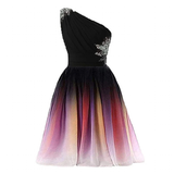 Women's Gradient Chiffon Cocktail Dress - Black/Multi - Dress - 26W - Polyester/Chiffon - image 11