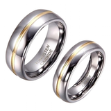 Men's Women's Stunning Engagement Ring - Gold/Silver - Unisex Wedding Band - 13 - Tungsten Carbide - image 5