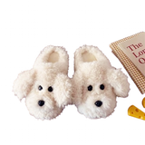 Women's Novelty Slippers Dog Slippers - Beige - Dog Slippers - 44 B - Plush - image 13