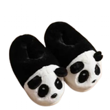 Women's Kawaii Panda Slippers - Black/White - Panda Slippers - 44-45 - Plush - image 3