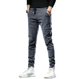 Men's Slim Fit Cargo Streetwear Pants - Black - Skinny Cargo Pants - 38 (5XL) - Polyester - image 13